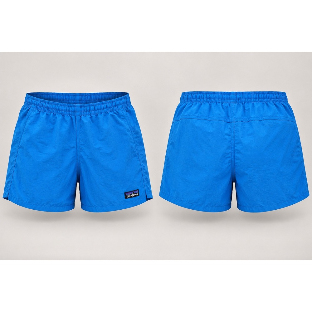 Patagonia Baggies Shorts Womens M Blue 5" Nylon Swim Hiking Outdoor 57058